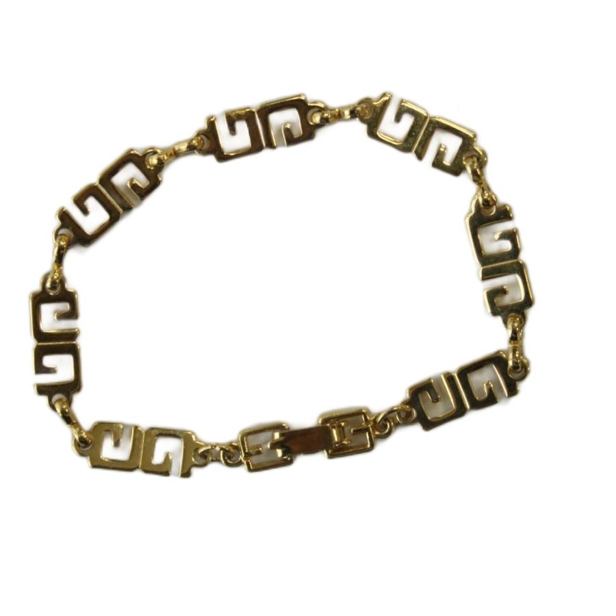 ジバンシィ GIVENCHY ヴィンテージ ブレスレット Gロゴ ゴールドカラー
