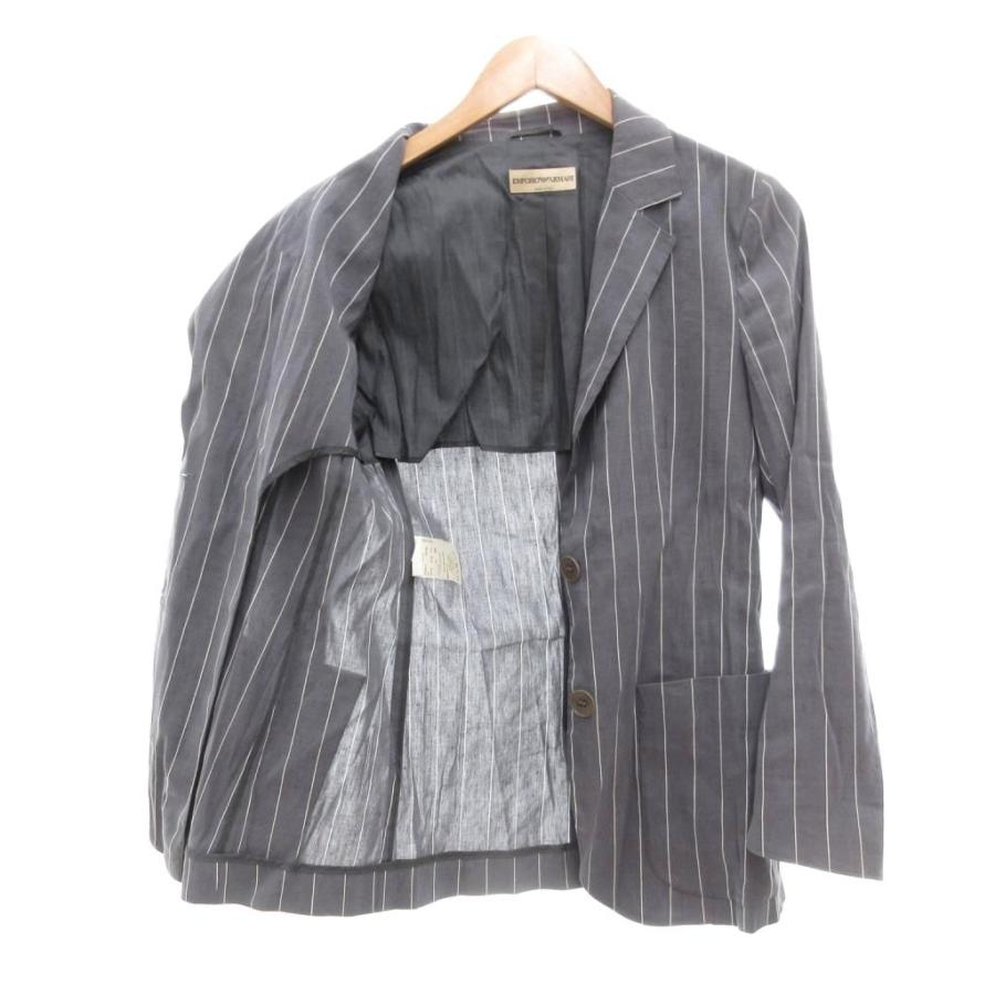 エンポリオアルマーニ セットアップ スーツ ジャケット パンツ 麻 リネン 42 EMPORIO ARMANI エンポリオアルマーニ セットアップ スーツ ジャケット