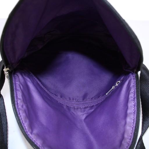 ANNA SUI（アナスイ） ショルダーバッグ PVC レザー 花柄 総柄 紫