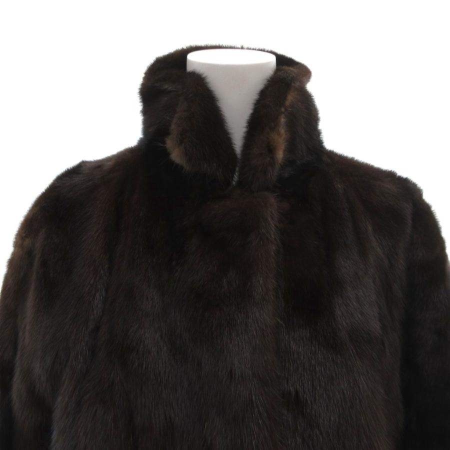 レビヨン Revillon ミンクファーコート ジャケット 毛皮 スタンド