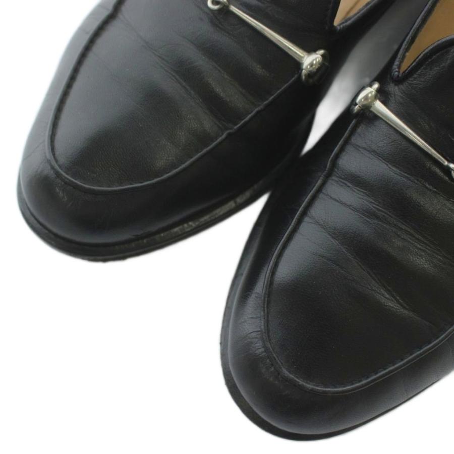 GUCCI（グッチ） ローファー モカシン レザー ホースビット 35 22cm 黒