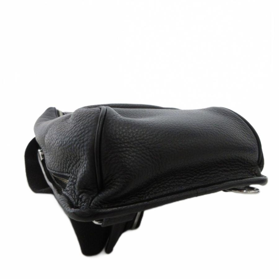 ペッレモルビダ PELLE MORBIDA ショルダーバッグ 斜め掛け レザー 黒