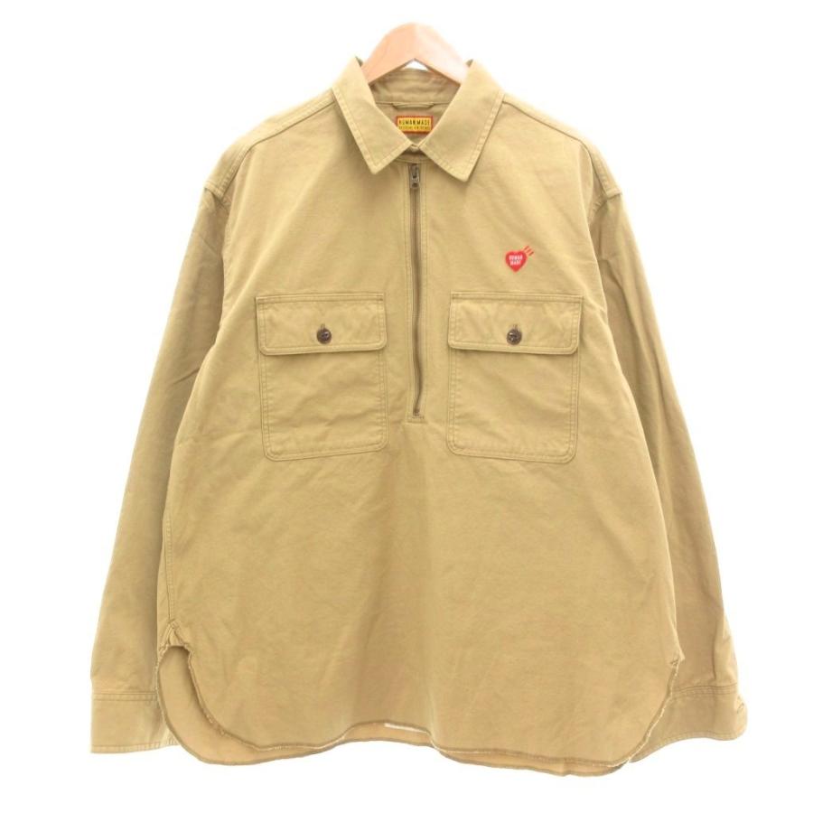 ヒューマンメイド HUMAN MADE Zip-Up Work Shirt ワークシャツ 長袖
