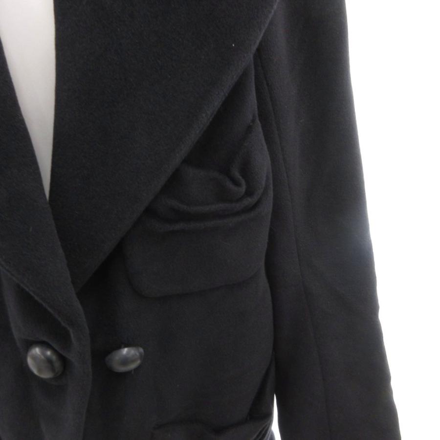 ソニアリキエル SONIA RYKIEL チェスターコート アンゴラ 42 黒 