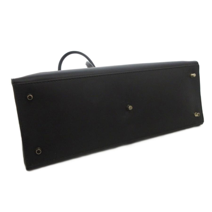 美品 フルラ ALBA トートバッグ ブラック ゴールド金具可 2way シボ革 FURLA（フルラ） トートバッグ 黒 ブラック ダブルハンドル ゴールド