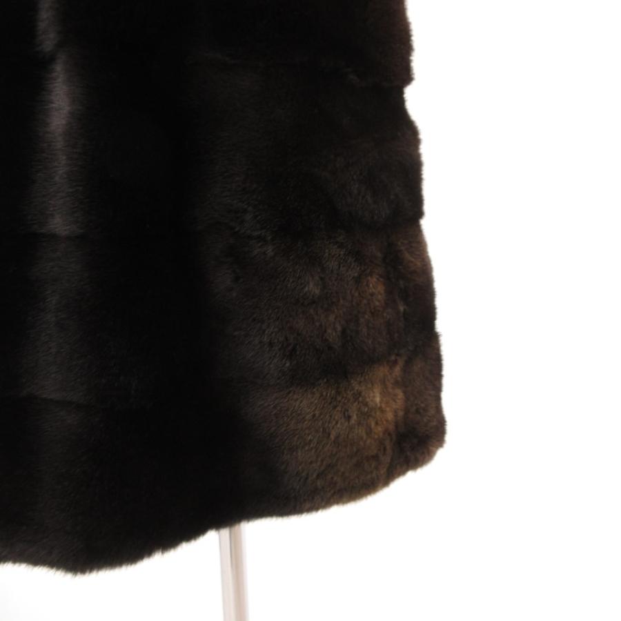 カルヴェン CARVEN ミンクファー ベスト 毛皮 コート ノースリーブ 9