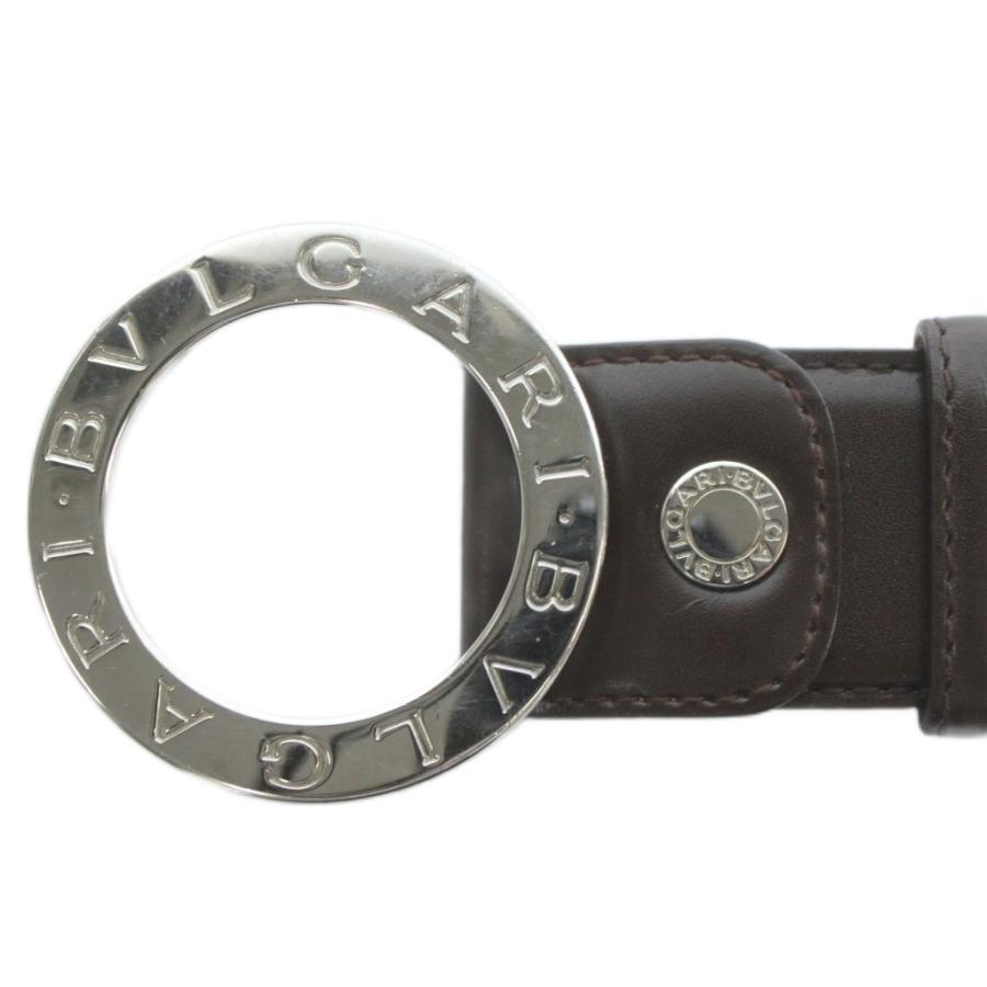 美品✨ BVLGARI ブルガリ ベルト ラウンドロゴバックル グレインレザー 美品✨ BVLGARI ブルガリ ベルト ラウンドロゴバックル グレインレザー