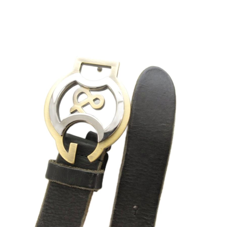 Dolce&Gabbana ベルト Calfskin belt with DG logo with rhinestones and pearls in