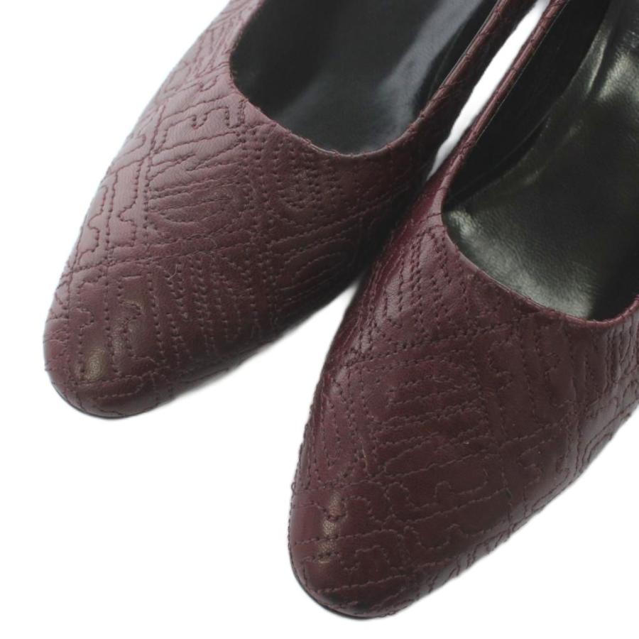 FENDI（フェンディ） パンプス レザー ラウンドトゥ チャンキーヒール