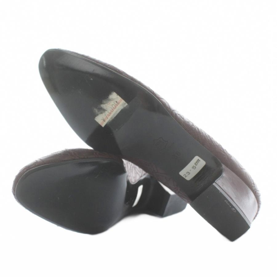 FENDI（フェンディ） パンプス レザー ラウンドトゥ チャンキーヒール