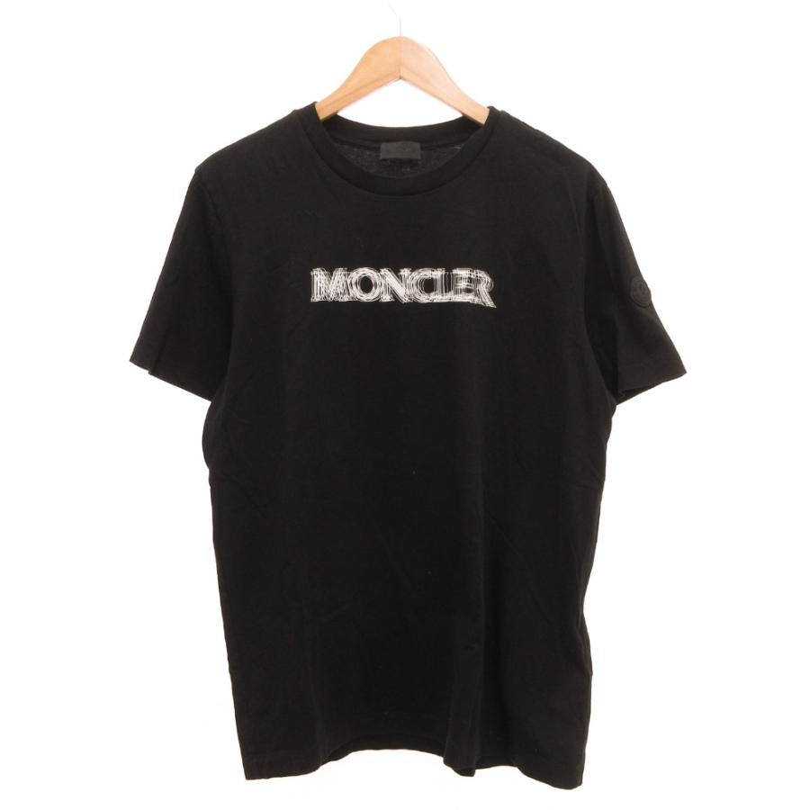 MONCLER（モンクレール） MONCLER Tシャツ 半袖 ロゴ プリント L 黒