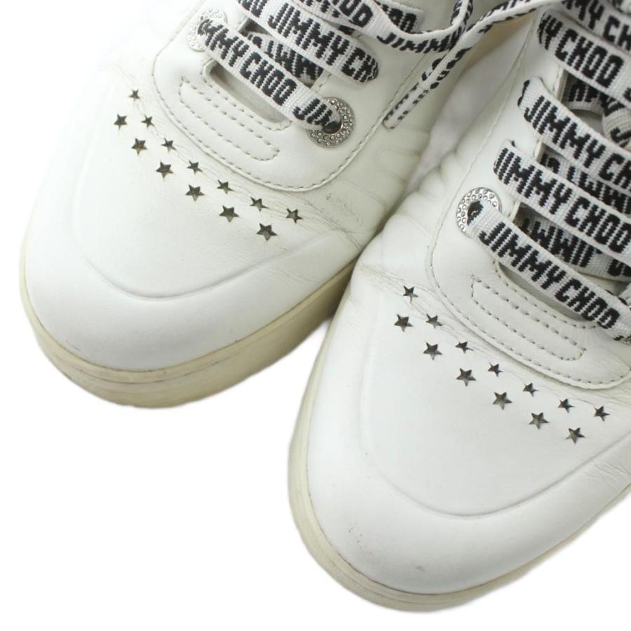 ジミーチュウ JIMMY CHOO ハワイ HAWAII スニーカー 厚底 レザー