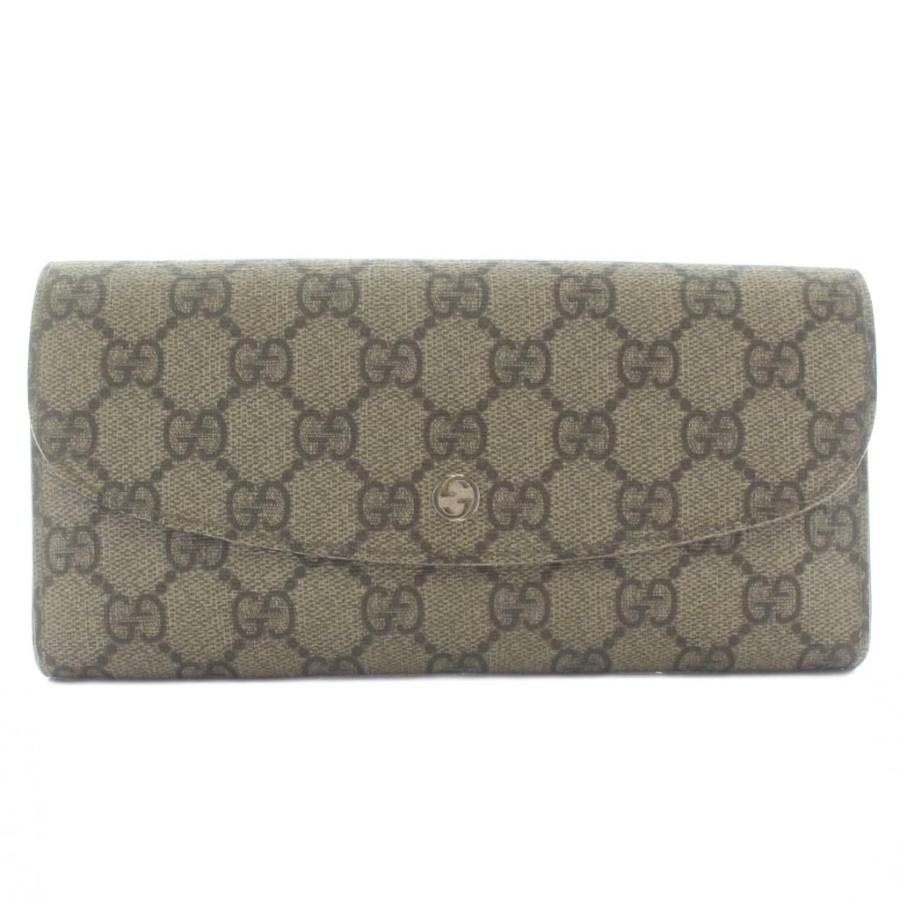 GUCCI グッチ 長財布 GGスプリーム PVC 410100 グッチ(GUCCI)グッチ GGスプリーム二つ折り長財布 二つ折り長財布 財布