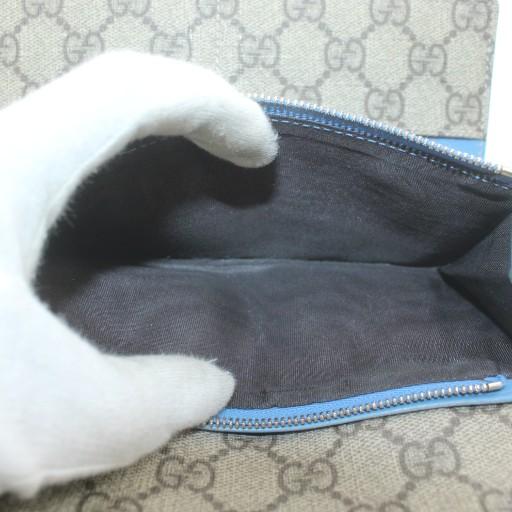 GUCCI（グッチ） 長財布 三つ折り PVC レザー GGスプリーム 総柄