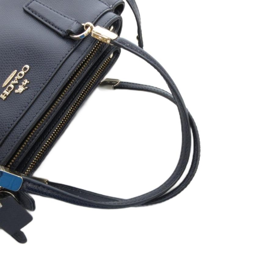COACH（コーチ） ハンドバッグ ショルダー 2WAY 紺 ネイビー ロゴ