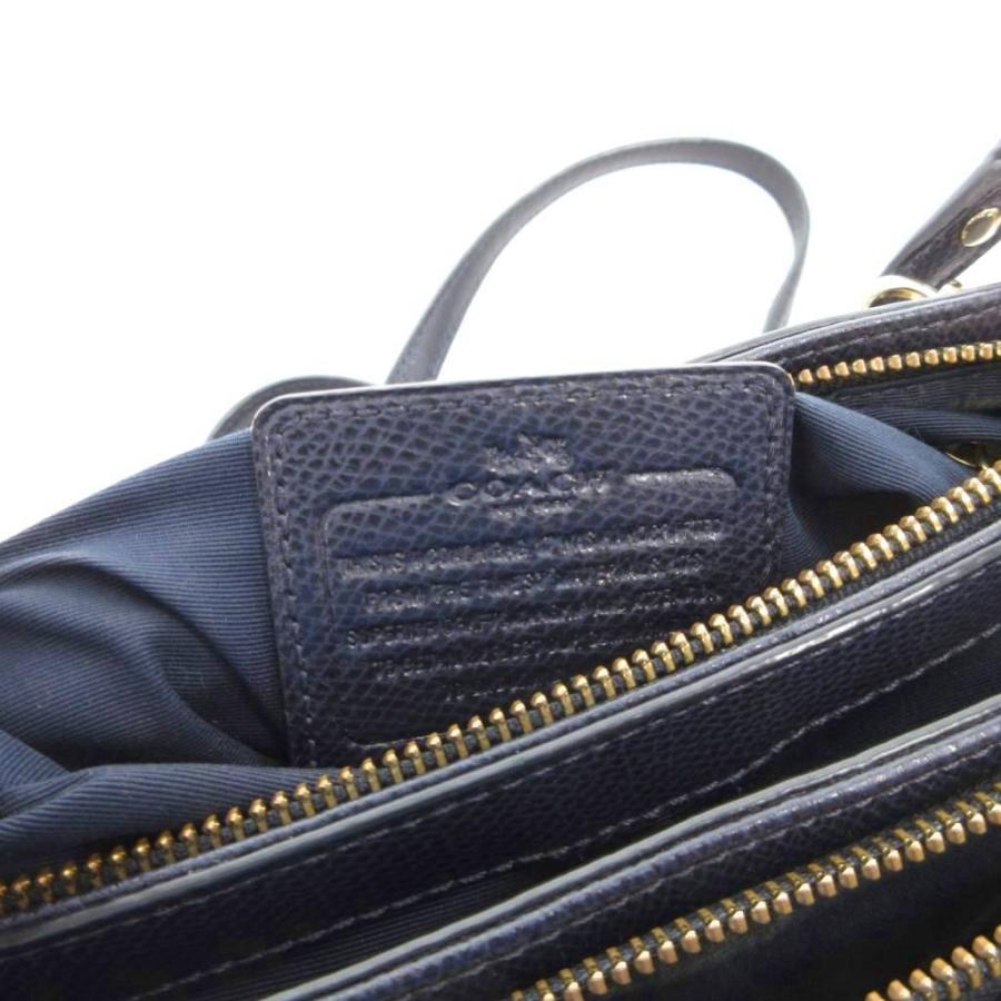 COACH（コーチ） ハンドバッグ ショルダー 2WAY 紺 ネイビー ロゴ