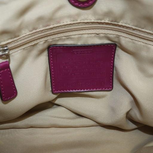 COACH（コーチ） ハンドバッグ トート キャンバス レザー ロゴ 