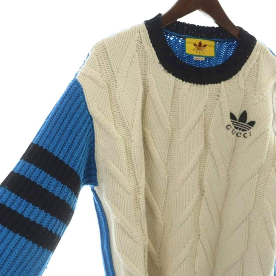 GUCCI（グッチ） アディダス adidas ケーブルニット セーター 長袖 