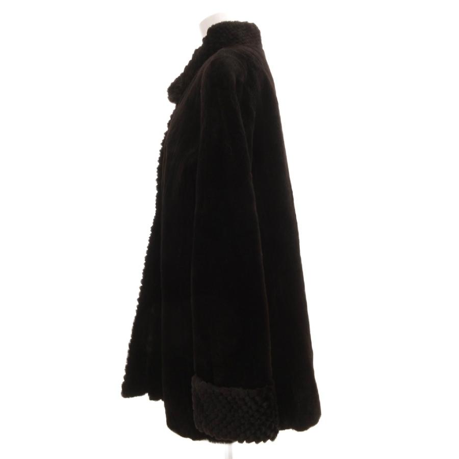 EMBA エンバ ファーコート 毛皮 シェアードミンク 11 ダークブラウン