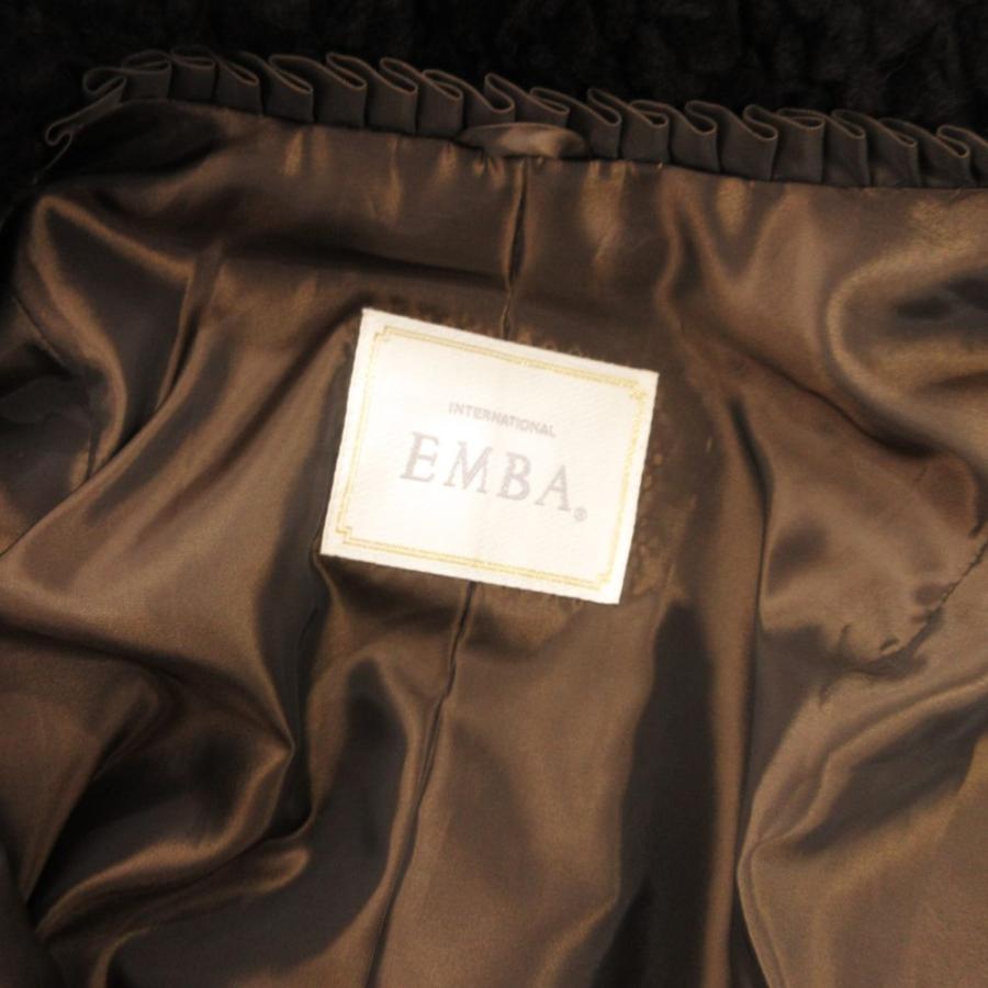 EMBA エンバ ファーコート 毛皮 シェアードミンク 11 ダークブラウン