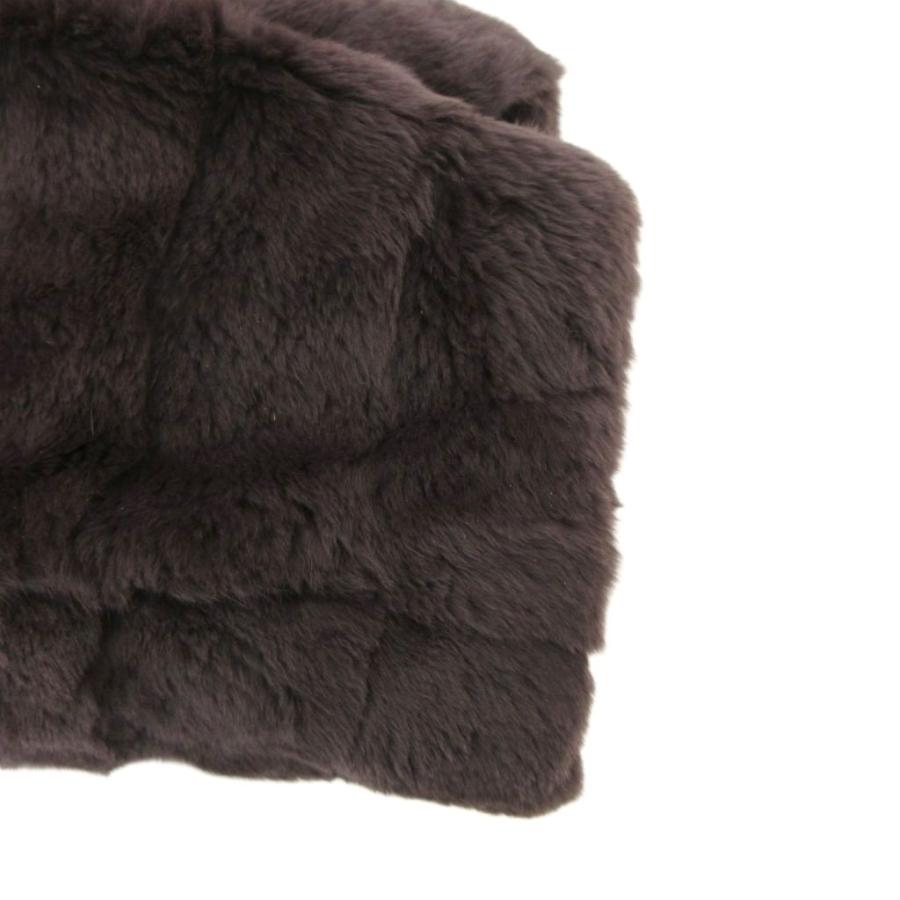 WISTERIA ミンクファーコート 毛皮 茶 ブラウン フード付き ロング /FF