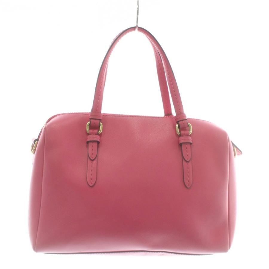 COACH（コーチ） ハンドバッグ ショルダー 2WAY レザー ロゴ ピンク