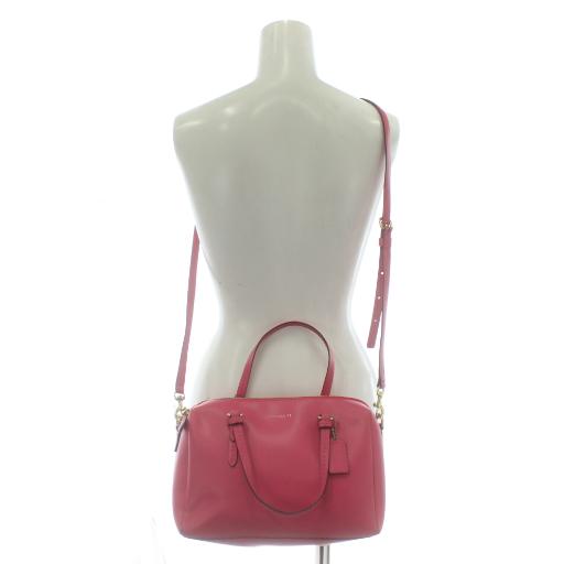 COACH ピンクレザーハンドバッグ COACH（コーチ） ハンドバッグ ショルダー 2WAY レザー ロゴ ピンク