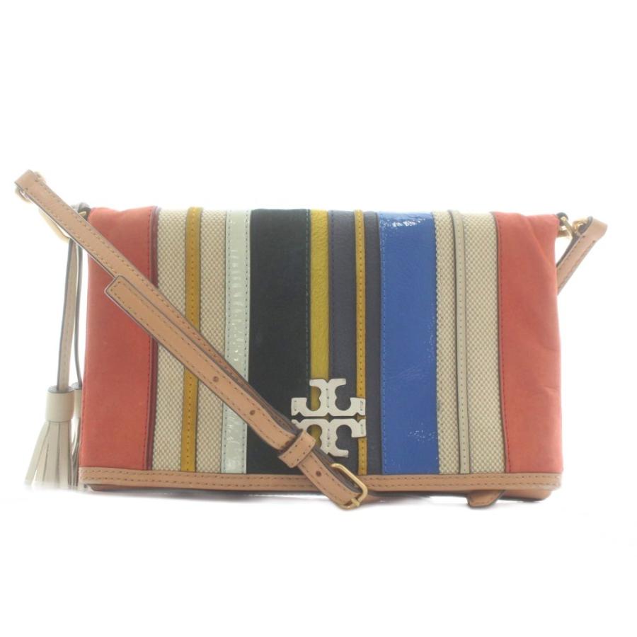 TORY BURCH（トリーバーチ） ショルダーバッグ レザー ストライプ 