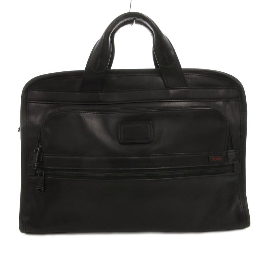 TUMI（トゥミ） ブリーフケース ビジネスバッグ レザー ロゴ 黒