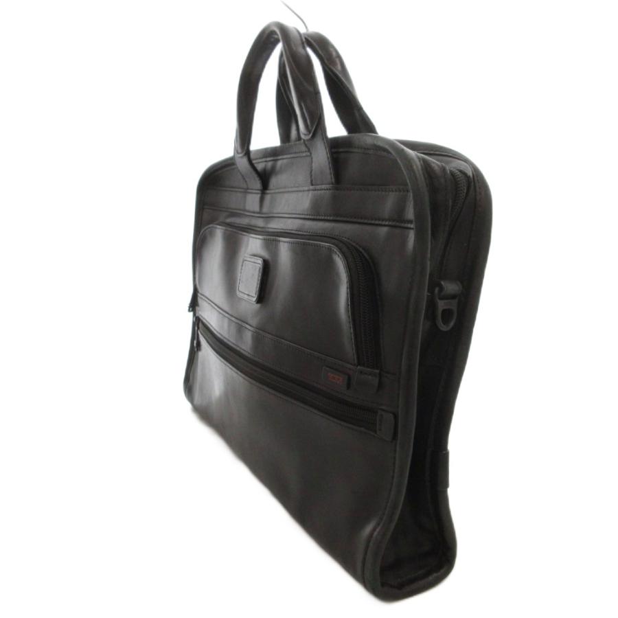 TUMI（トゥミ） ブリーフケース ビジネスバッグ レザー ロゴ 黒