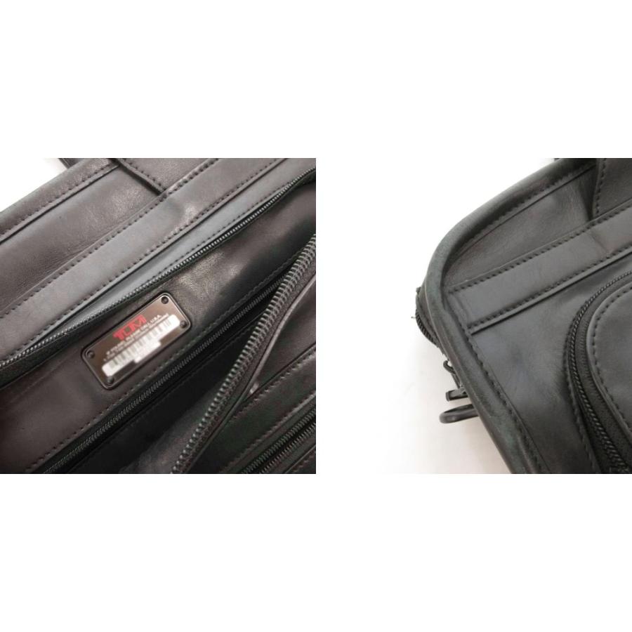 TUMI（トゥミ） ブリーフケース ビジネスバッグ レザー ロゴ 黒