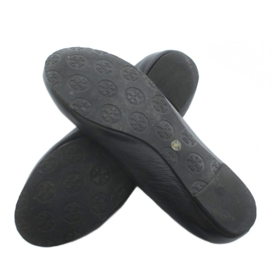 【未使用】TORY BURCH レザー バレエシューズ フラット パンプス TORY BURCH（トリーバーチ） フラットパンプス MINNIE TRAVEL BALLET