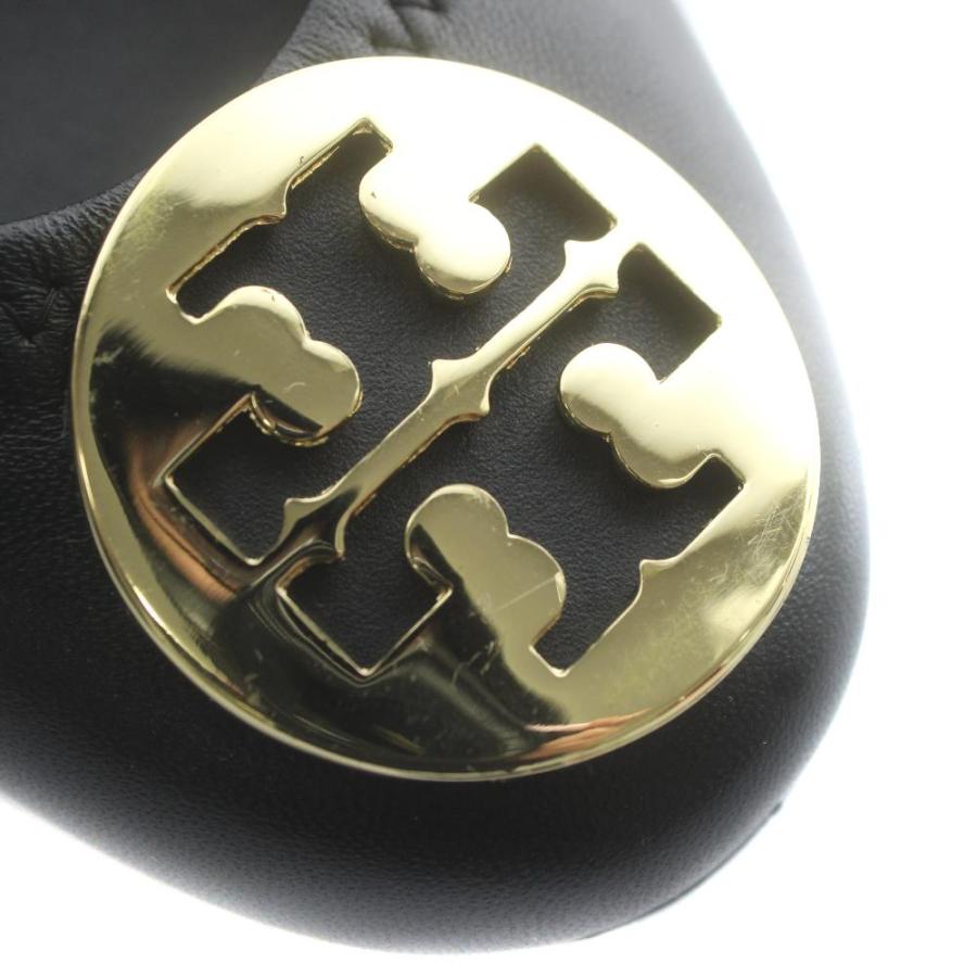 美品✨Tory Burch バレエシューズ　6.5 23.5㎝ ゴールド TORY BURCH（トリーバーチ） バレエシューズ パンプス フラット レザー