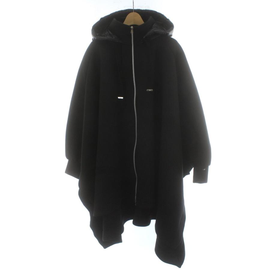 ヘルノ HERNO RESPORT ポンチョ ケープ ダウン コート フーデッド 