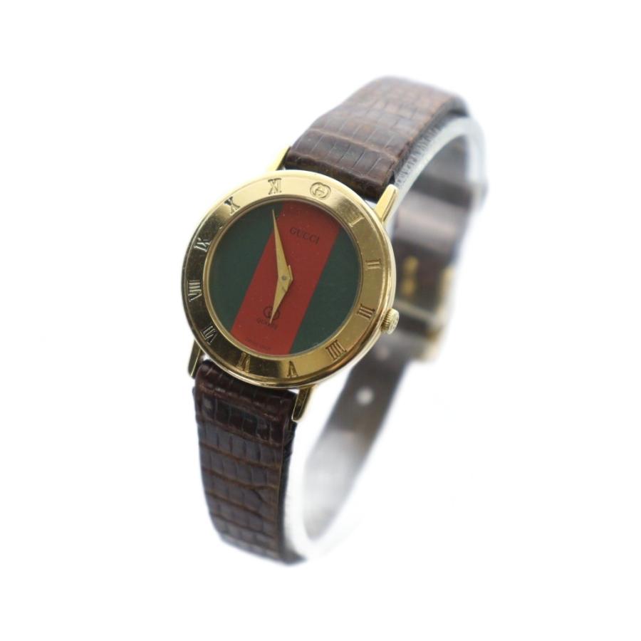 【新品電池/稼働】グッチ シェリーライン 腕時計 メンズ ゴールド クォーツ GUCCI（グッチ） 腕時計 ウォッチ シェリーライン クォーツ ローマン