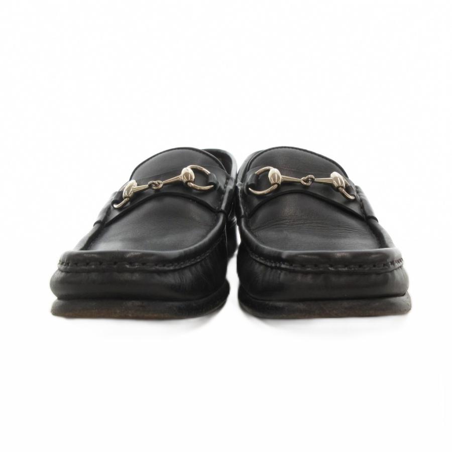 GUCCI（グッチ） ホースビット ローファー モカシン 40E 黒 ブラック
