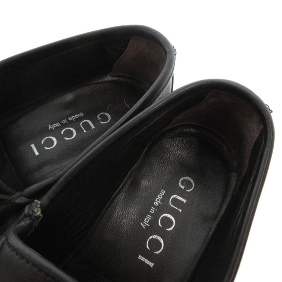 GUCCI（グッチ） ホースビット ローファー モカシン 40E 黒 ブラック