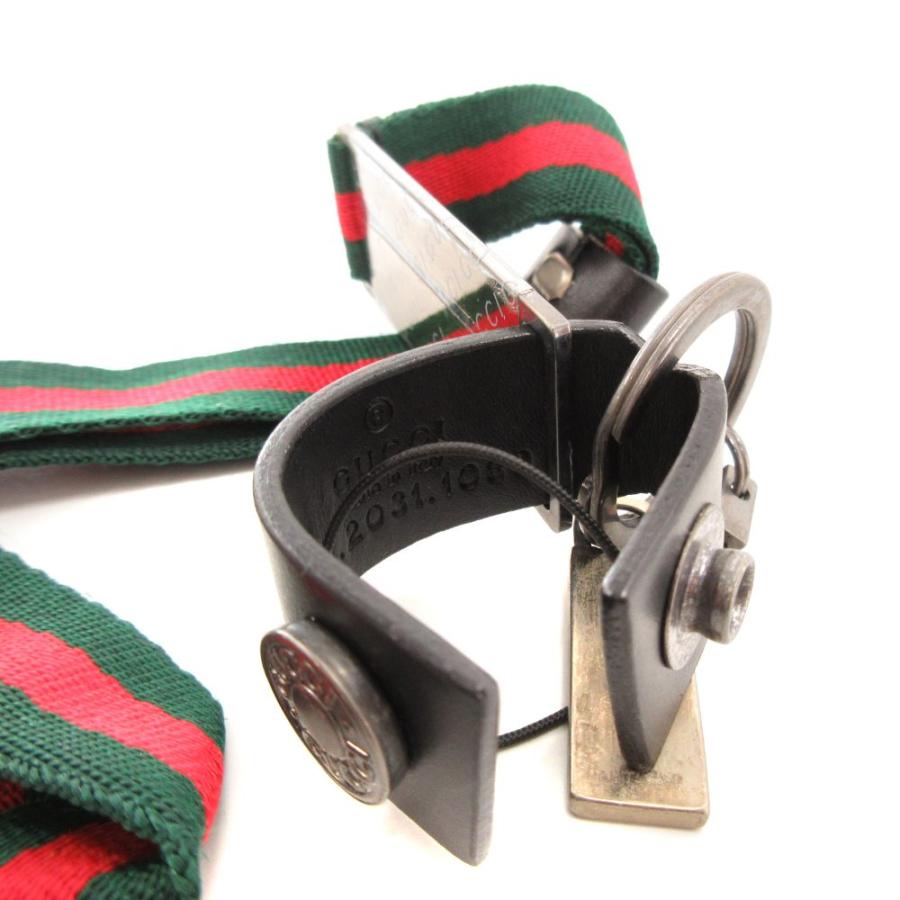 GUCCI（グッチ） ストラップ キーホルダー シェリーライン 緑 グリーン