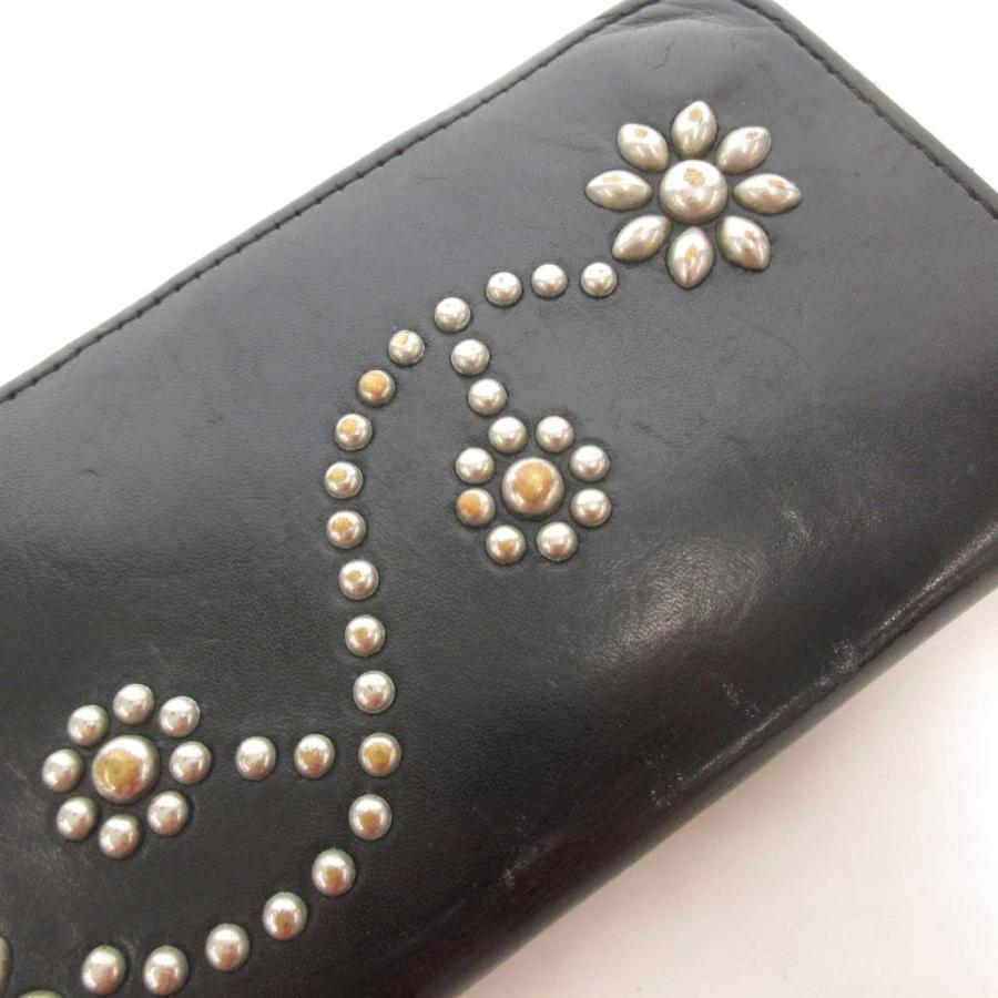 エイチティーシー HTC 長財布 ロングウォレット レザー 黒 ブラック