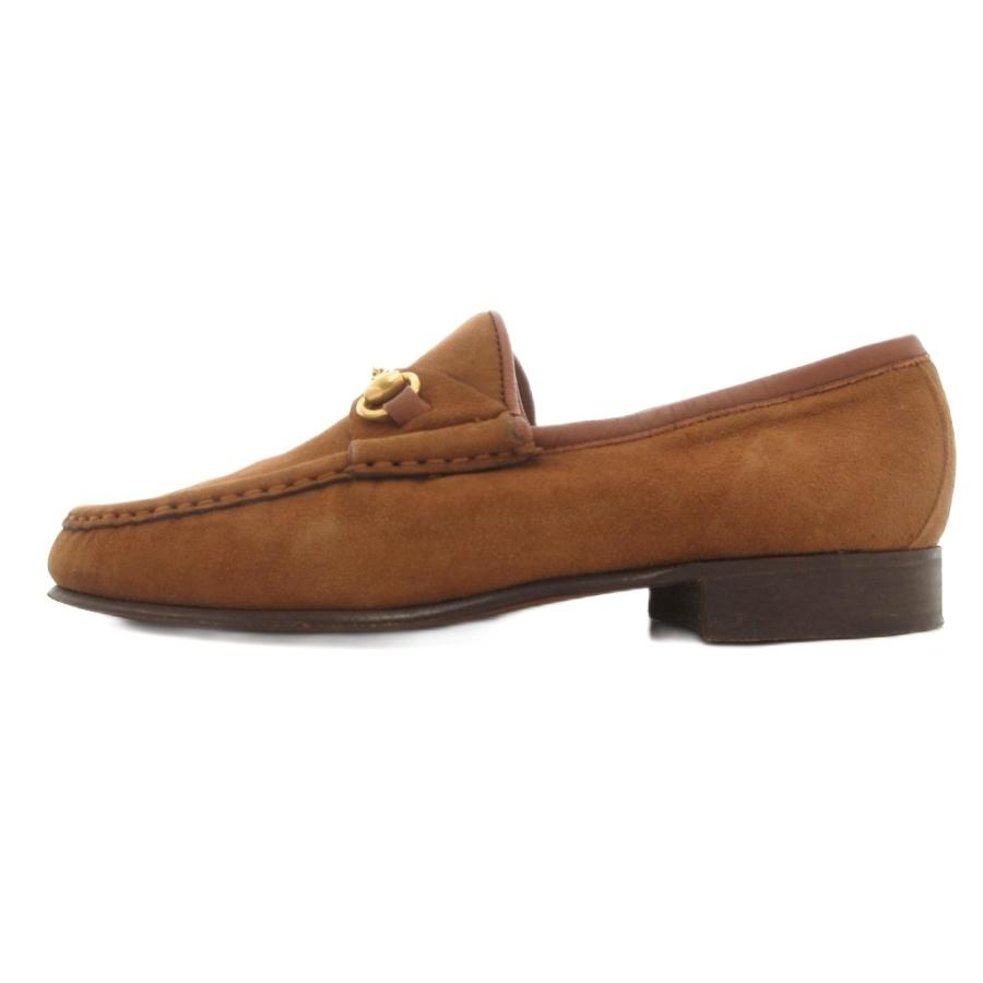 GUCCI（グッチ） ホースビットローファー モカシン スエード レザー 5B