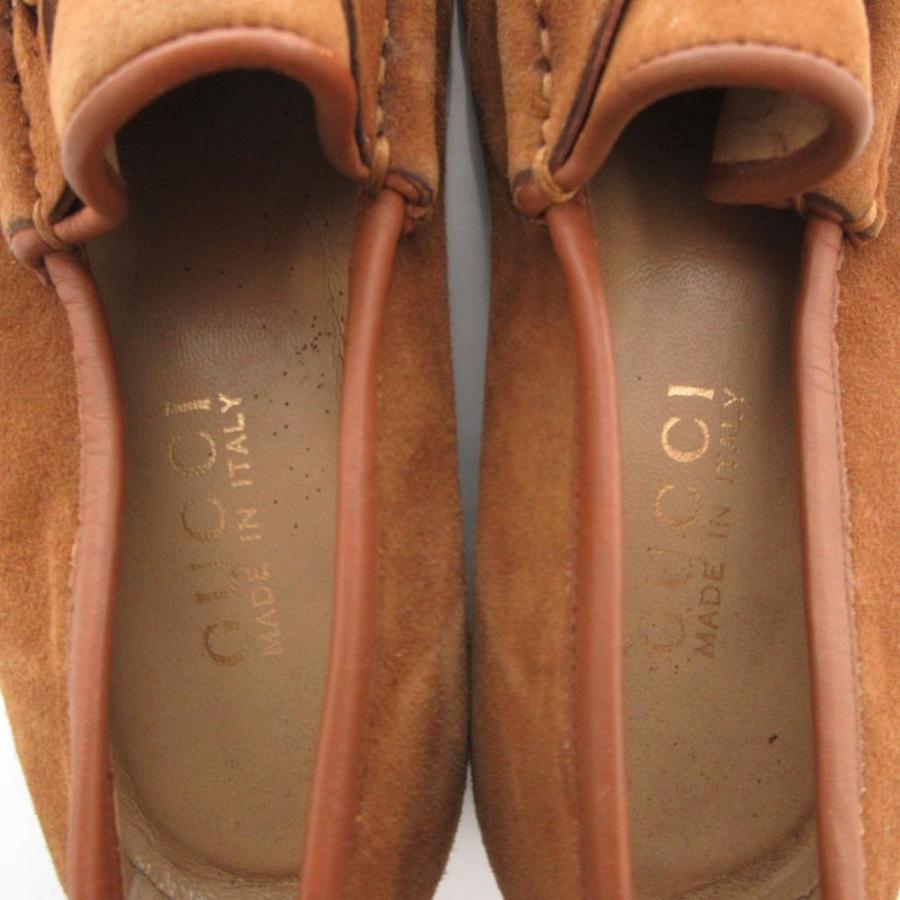 GUCCI（グッチ） ホースビットローファー モカシン スエード レザー 5B