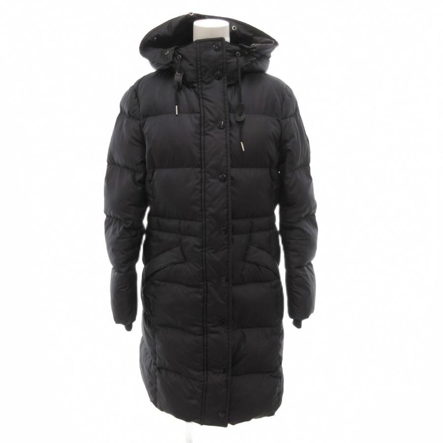 COACH（コーチ） ダウンコート XS 黒 ブラック フード付 スタンド