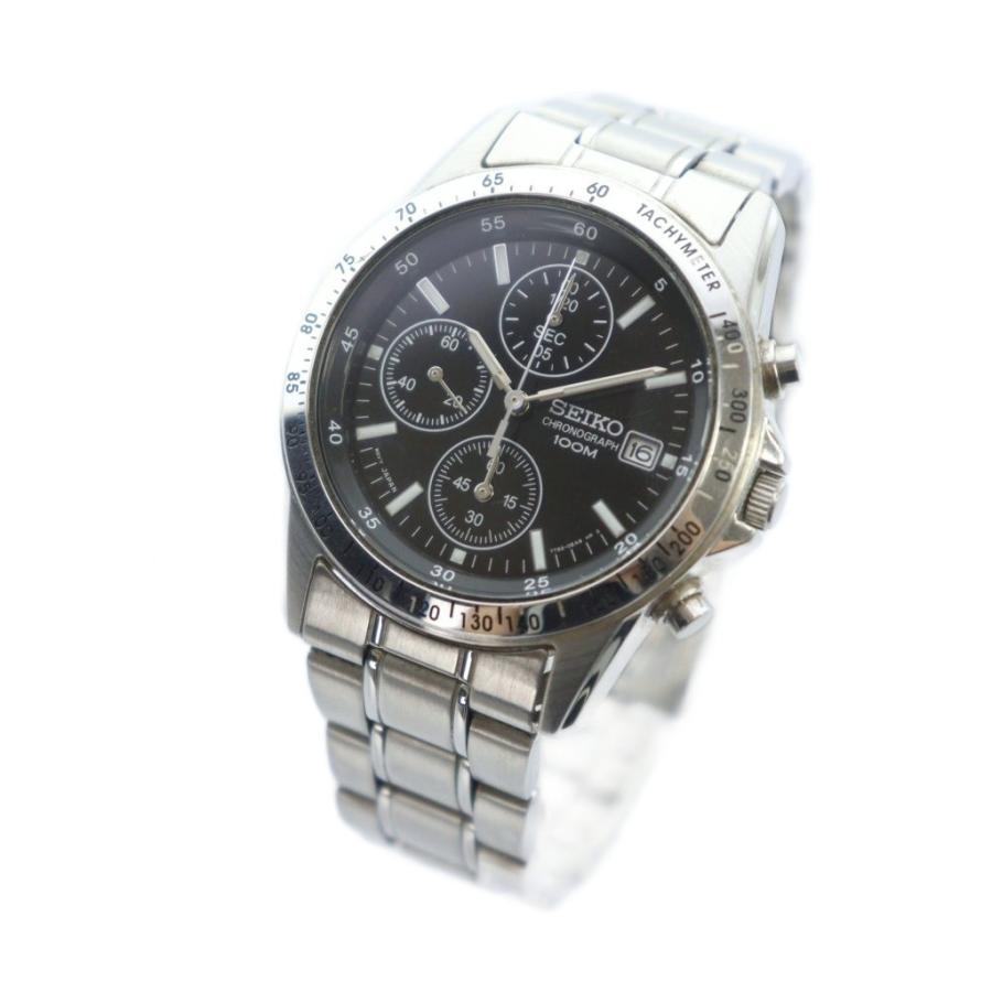 セイコー SEIKO 7192-0DW0 腕時計 ウォッチ クォーツ 黒文字盤 