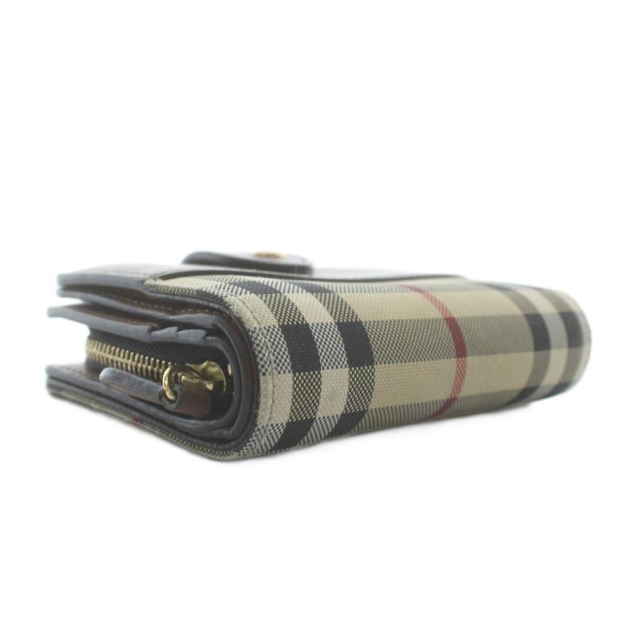 BURBERRY（バーバリー） 財布 二つ折り キャンバス レザー ノバ