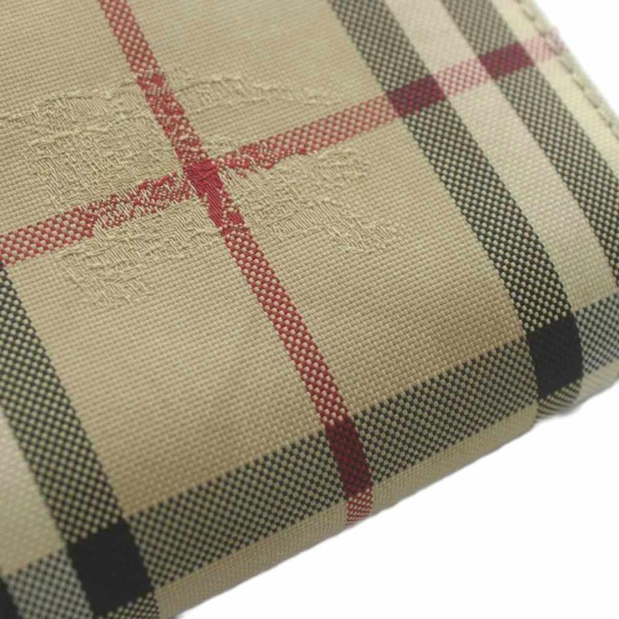 BURBERRY（バーバリー） 財布 二つ折り キャンバス レザー ノバ