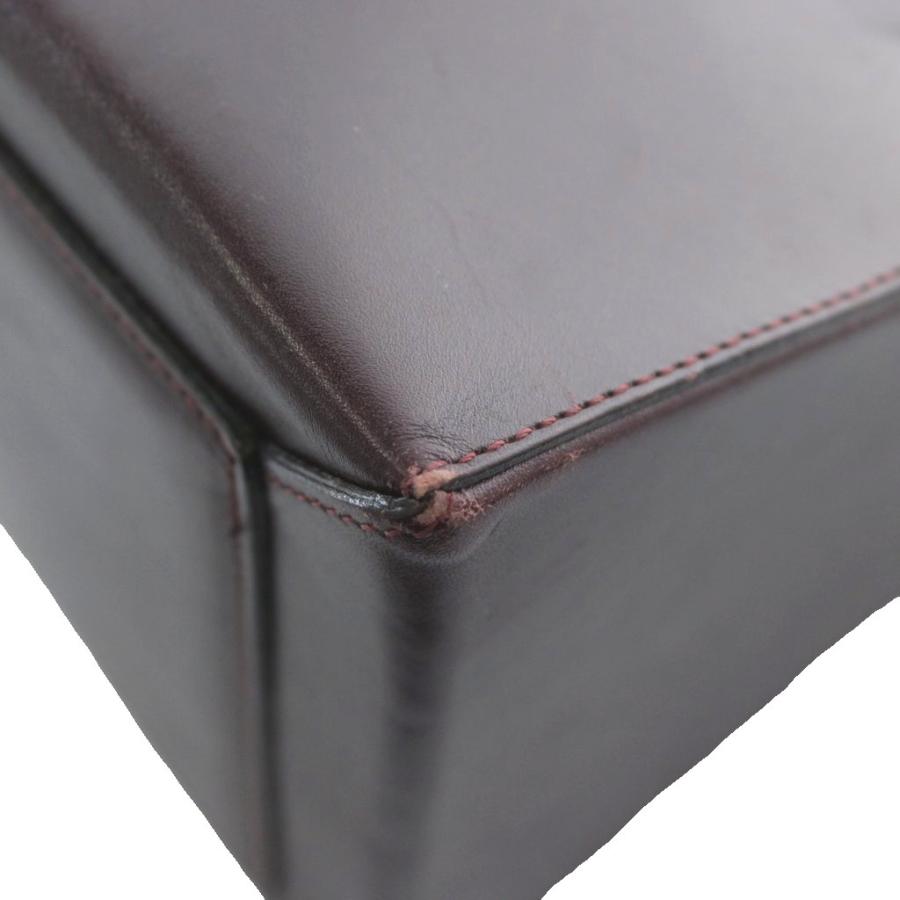 美品　ジョルジオアルマーニ　ショルダーバッグ　サコッシュ　レザー　茶色　編み込み GIORGIO ARMANI - 【美品】ジョルジオアルマーニ サコッシュ