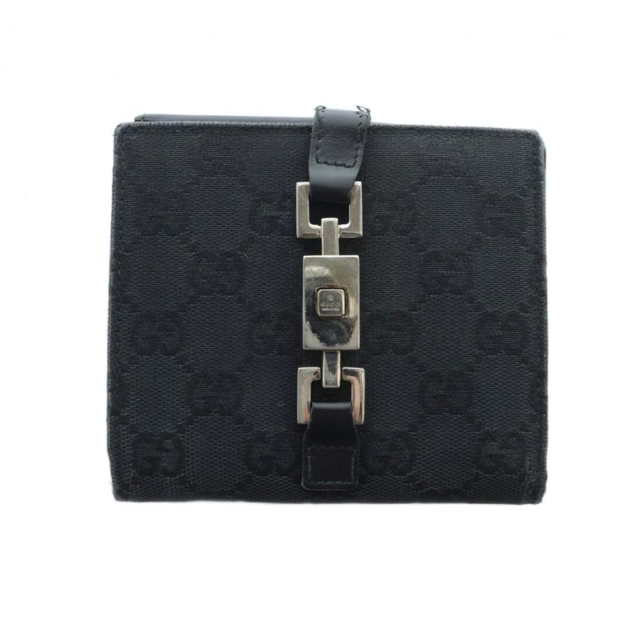 GUCCI（グッチ） 二つ折り財布 ウォレット ロゴ キャンバス レザー GG