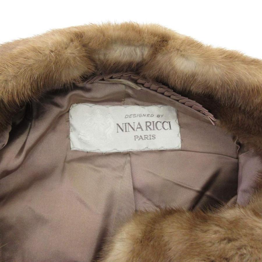 ニナリッチ NINA RICCI パステルミンク ファー コート 毛皮 ハーフ 