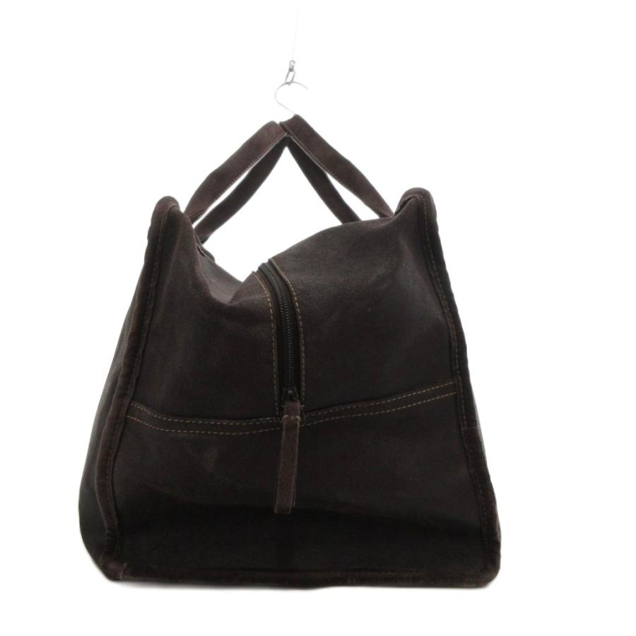 miu miu（ミュウミュウ） ボストンバッグ 鞄 レザー 革 ダークブラウン