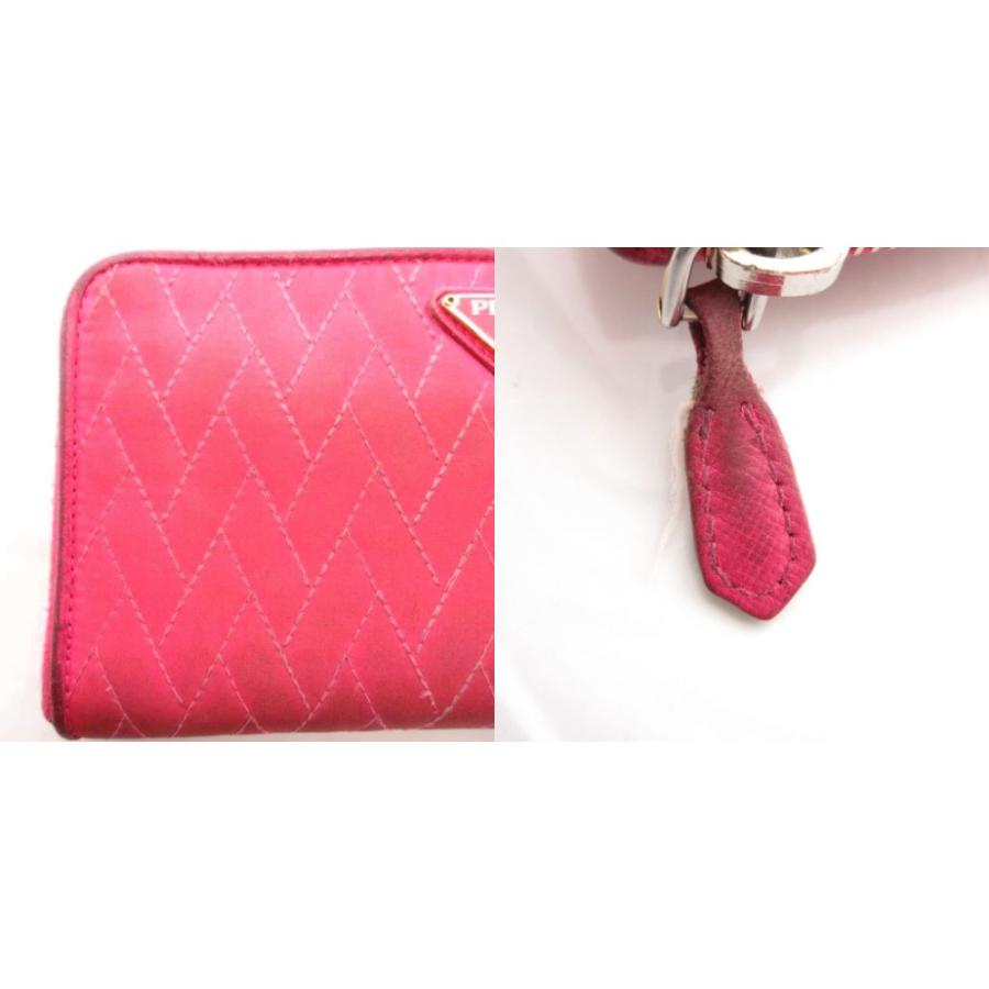 PRADA（プラダ） 長財布 サイフ キルティング プレート ラウンド